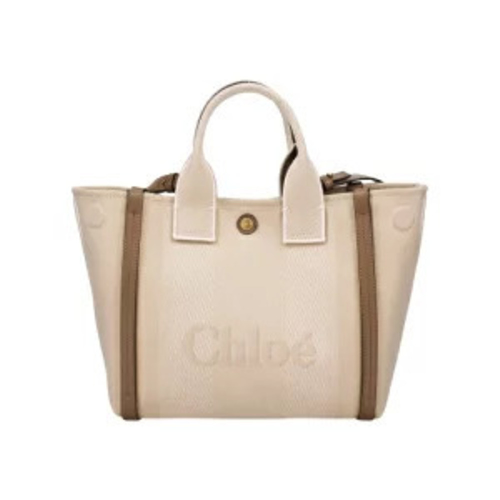 Chloe handbag CARRY TOTE beige VEGETAL